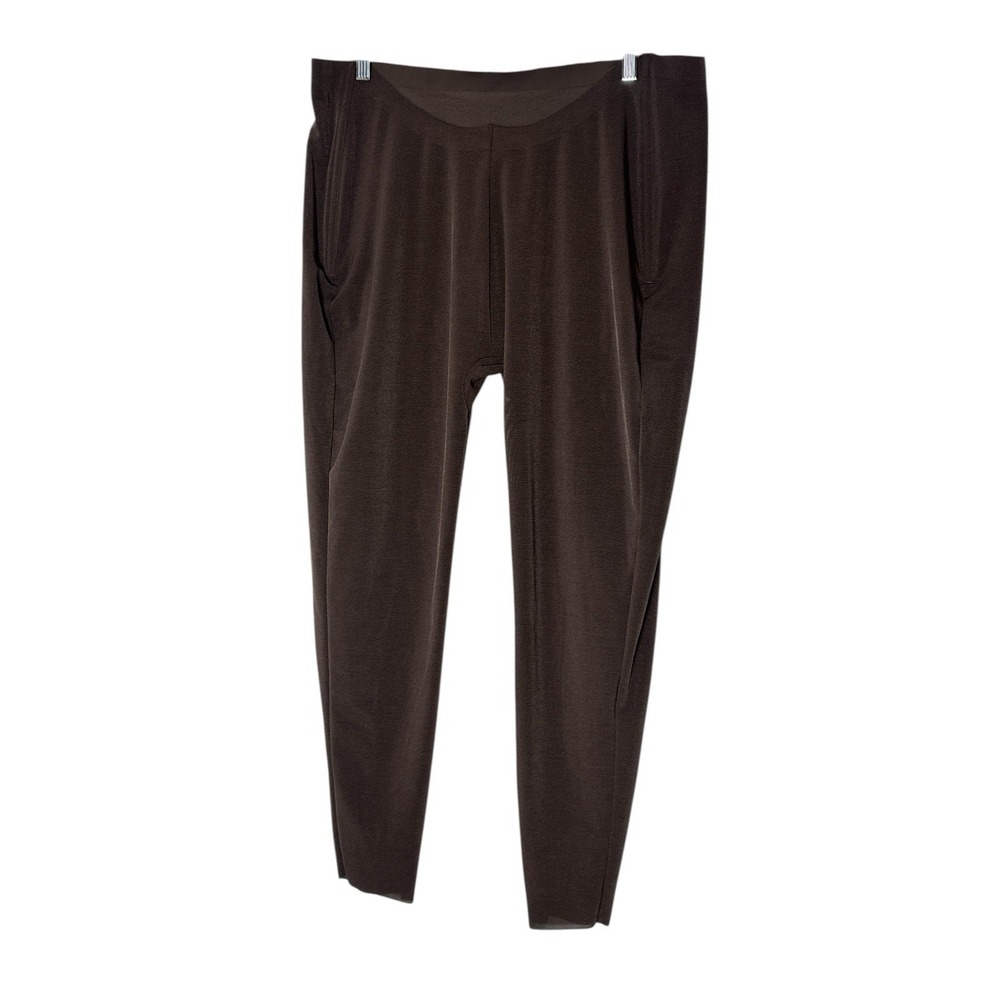 New SKIMS Sheer Sculpt Low Back Cropped Legging Women's 4X Plus Espresso Stretch